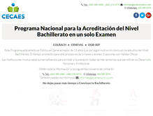 Tablet Screenshot of examenunico.com